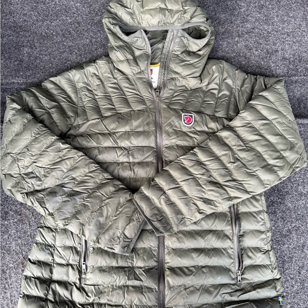 Fjallraven Expedition Green Puffer Jacket